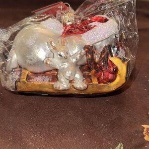 🐈‍⬛ Christopher Radko ornament “Snow Racer”